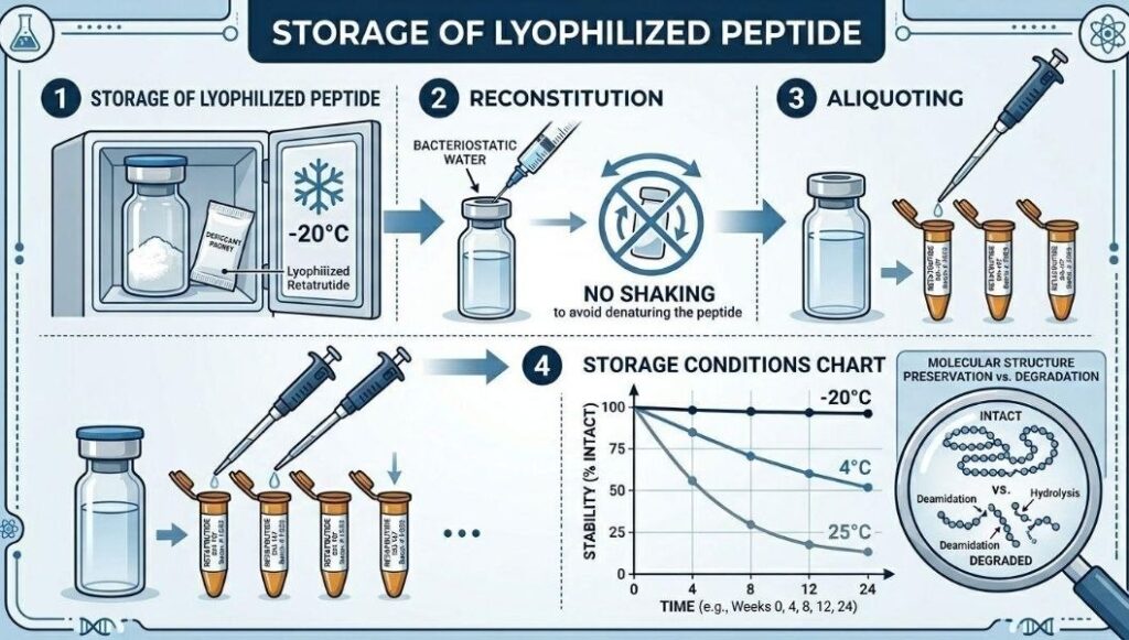 Freeze-Thaw Peptide Stability: 7 Powerful Reasons Temperature Fluctuations Destroy Peptide Integrity. Proper peptide storage and freeze-thaw stability best practices.