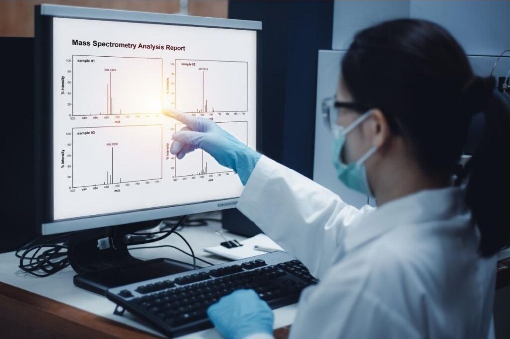 10 Powerful Signs of a Reliable Peptide Research Report: Avoid Costly Scientific Mistakes Reliable Peptide Research Report, Mass spectrometry data in peptide quality testing.
