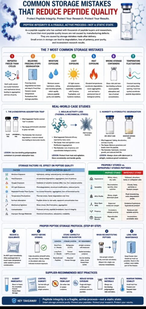 Common Storage Mistakes That Reduce Peptide Quality