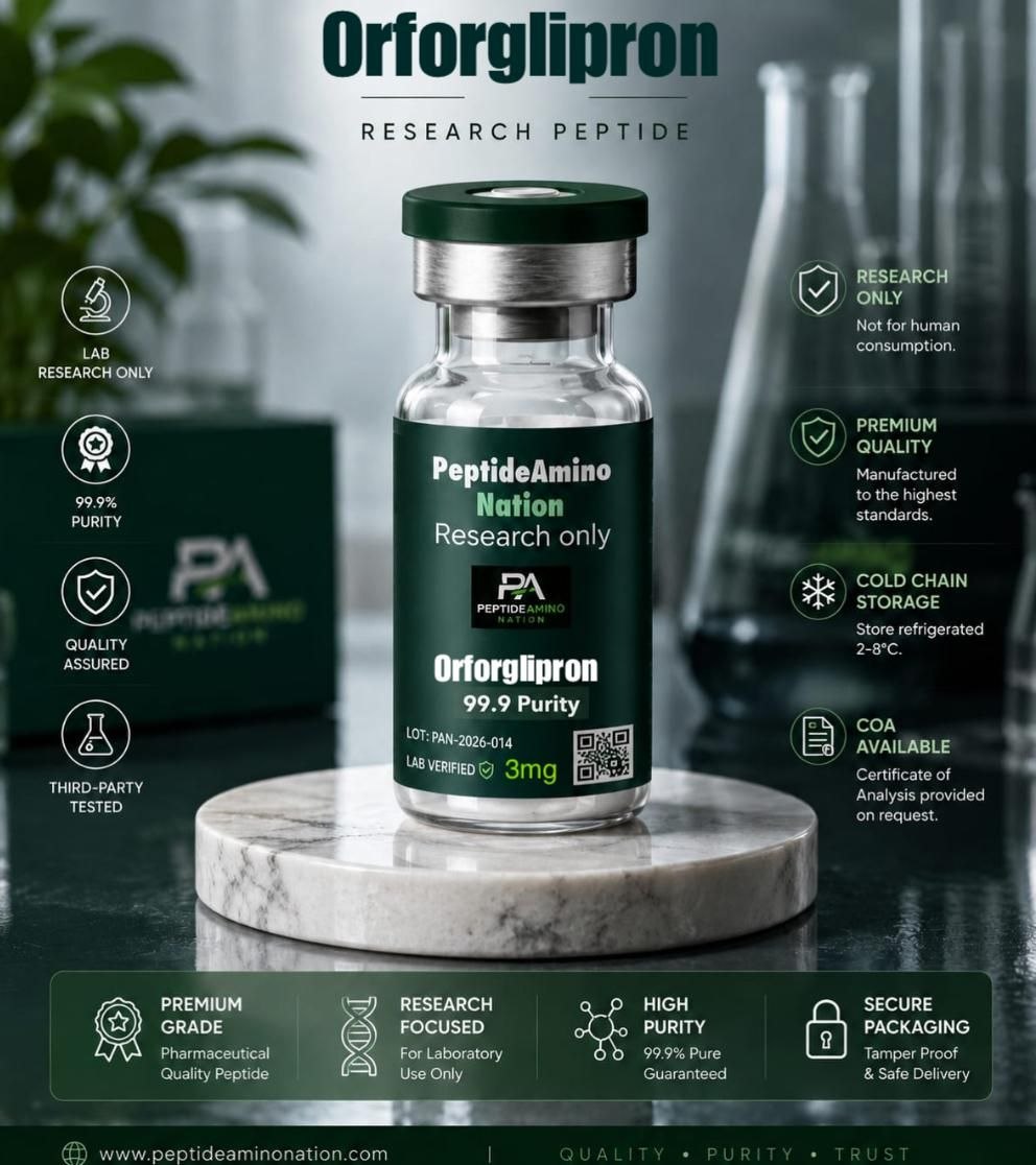 Orforglipron Research Grade Orforglipron research grade high-purity GLP-1 receptor agonist lyophilized powder for metabolic, obesity, and diabetes laboratory research