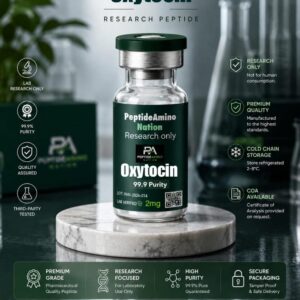 Oxytocin Peptide research grade with ≥98% HPLC purity for neuroscience, behavioral science, and laboratory research