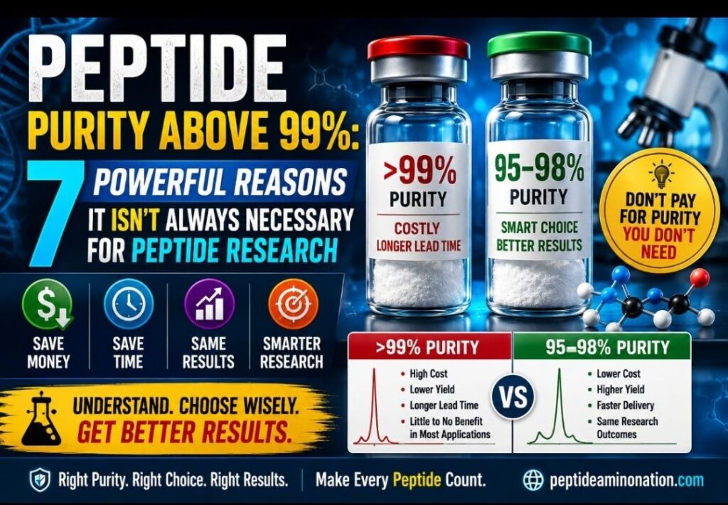 Peptide Purity Above 99%: 7 Powerful Reasons It Isn't Always Necessary for Peptide Research